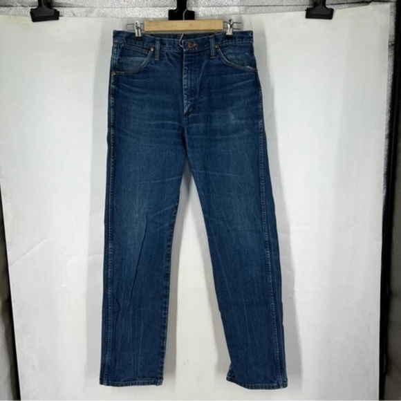 Vintage 90's Wrangler Jeans Cowboy Cut Original Fit Denim Pants 34 x 34 - Picture 1 of 6